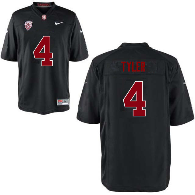 Men Stanford Cardinal #4 Jay Tyler College Football Jerseys Sale-Black - Click Image to Close